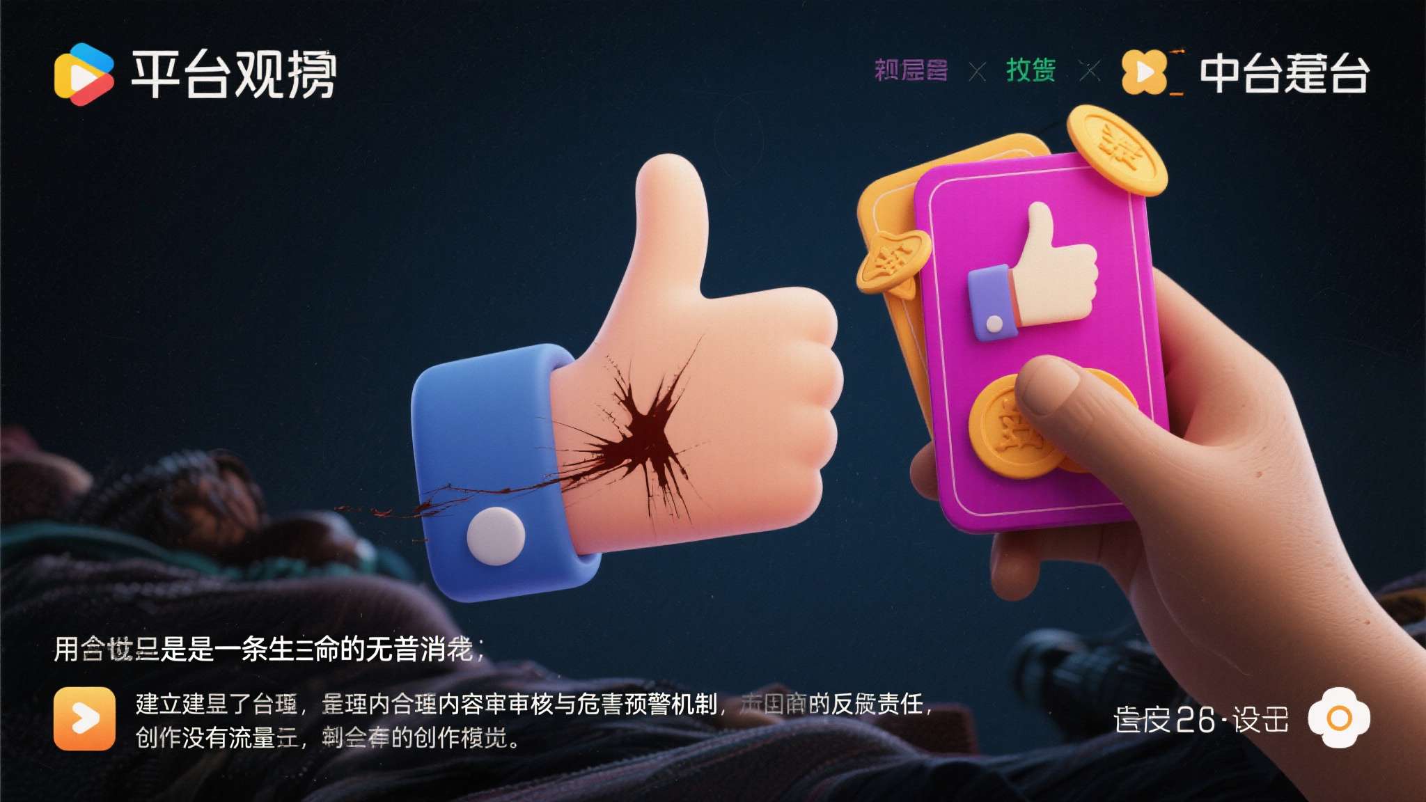 对于普通观众而言，点赞与打赏的背后，也许正是对一条生命的无声消耗。对于平台而言，